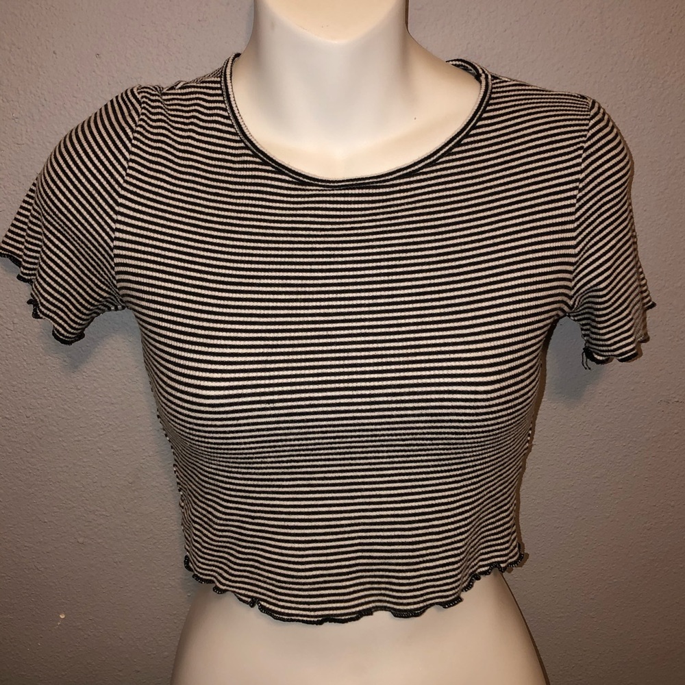 striped crop top